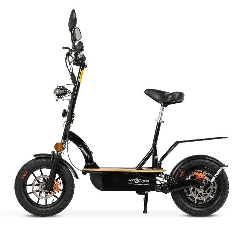 Trottinette électrique Renton 1200W, pliable avec selle – noire