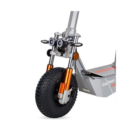 Patinete eléctrico Centauro matriculable gris con asiento y pantalla LCD XXL