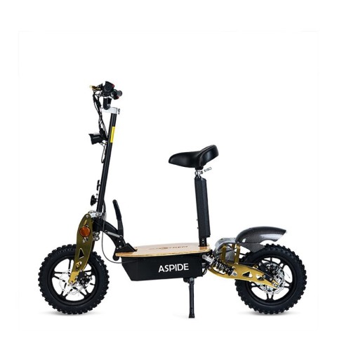 Trottinette électrique 2000W avec siège et plateforme en bois Aspide