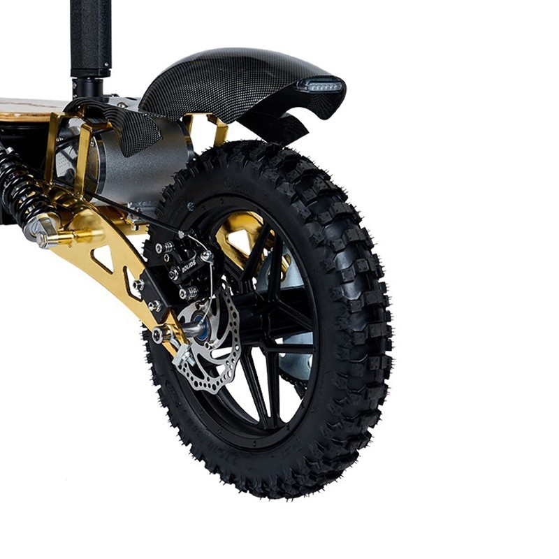 Patinete eléctrico 2000W con asiento y plataforma madera Aspide