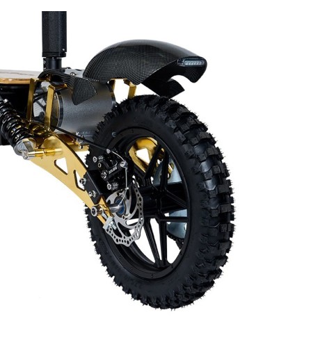 Patinete eléctrico 2000W con asiento y plataforma madera Aspide