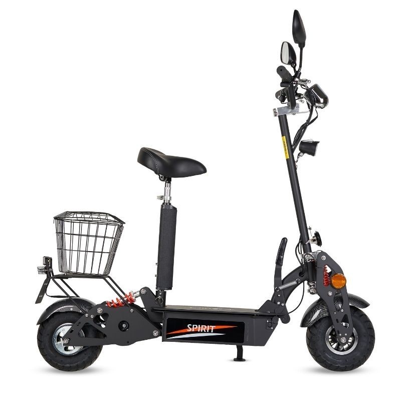 Patinete eléctrico matriculable 1000W o 1800W con asiento Spirit