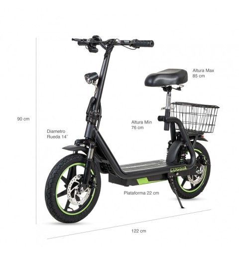 Trottinette électrique confortable avec siège – Coggia