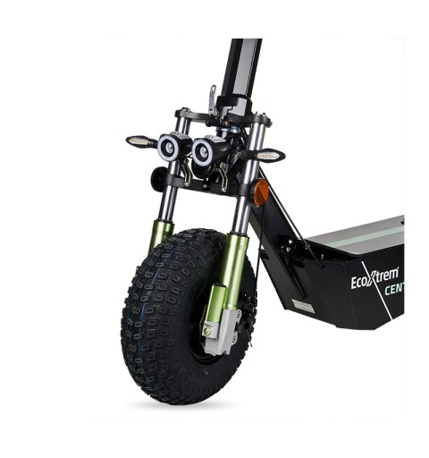 Trottinette électrique homologuée Centauro avec siège et écran LCD XXL – Coloris vert