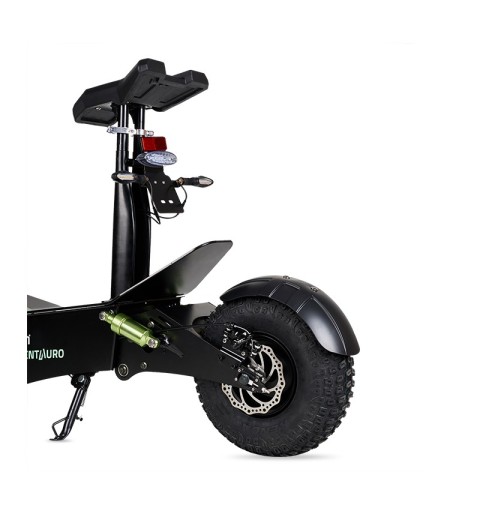 Patinete eléctrico Centauro matriculable con asiento y pantalla LCD XXL Verde