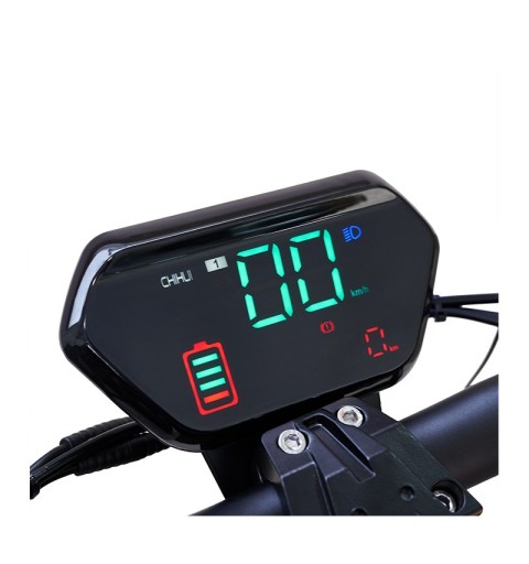 Patinete eléctrico Centauro matriculable con asiento y pantalla LCD XXL Verde