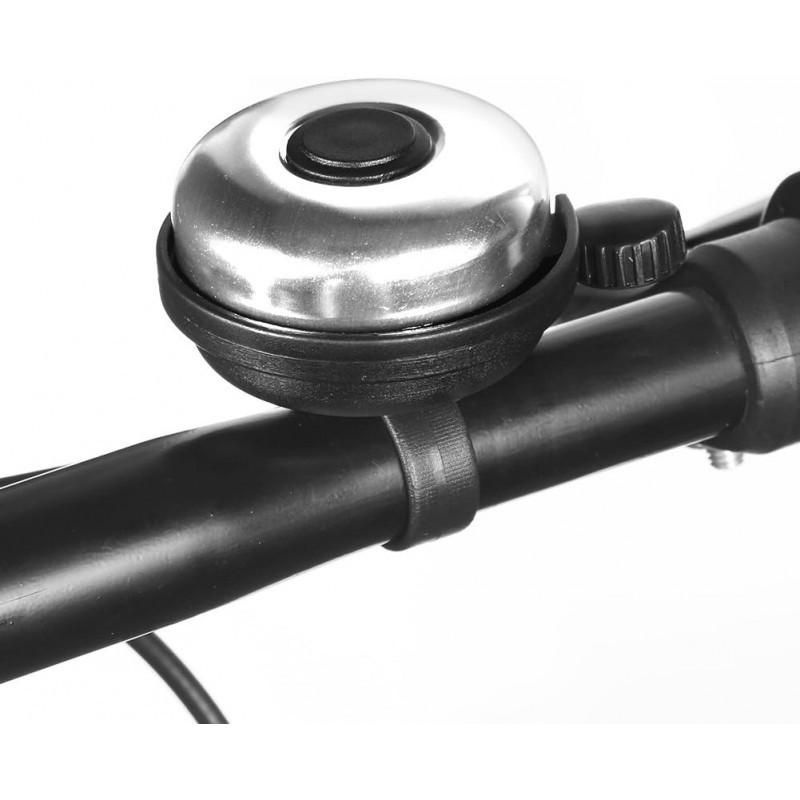 Timbre bicicleta de aluminio con un sonido fuerte, claro y nítido. Adecuada tanto para adultos como para niños