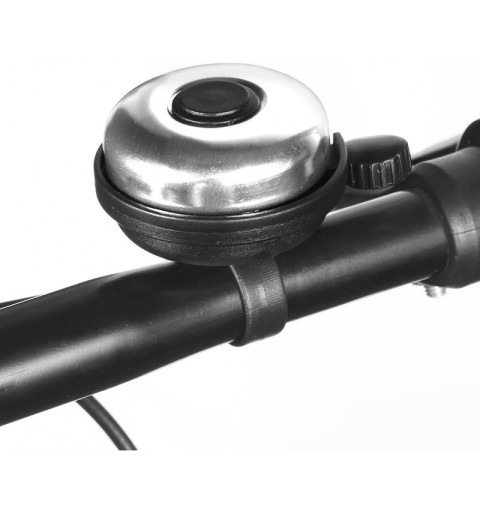 Timbre bicicleta de aluminio con un sonido fuerte, claro y nítido. Adecuada tanto para adultos como para niños