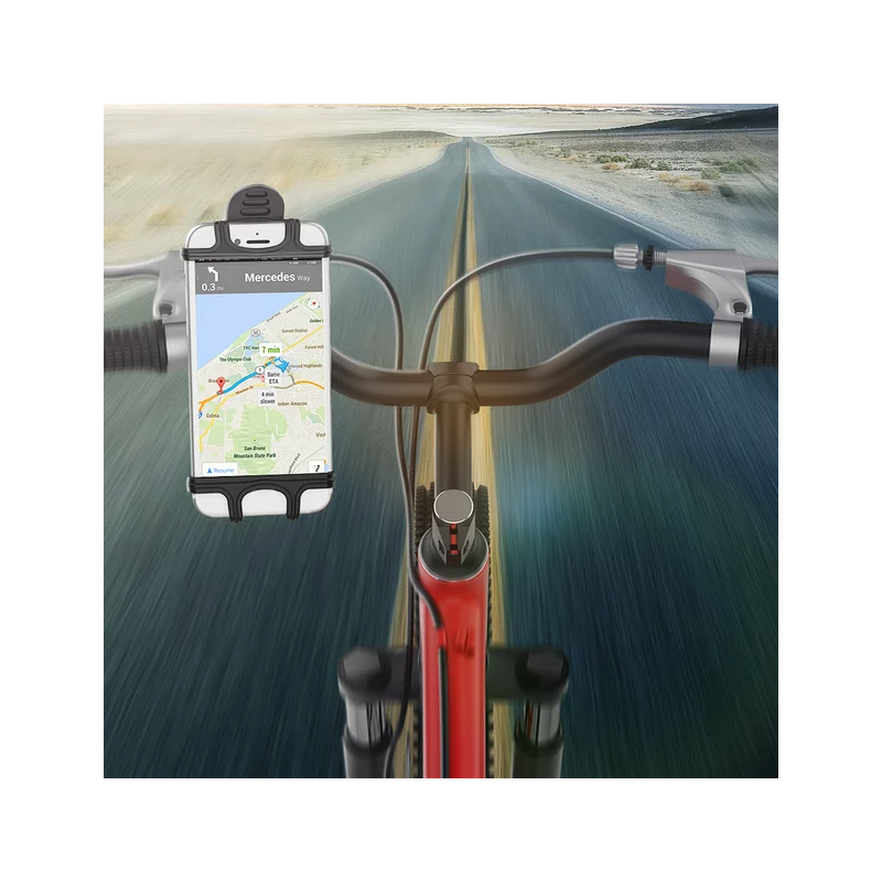 Soporte universal móviles en bicicletas y manillares de motocicletas