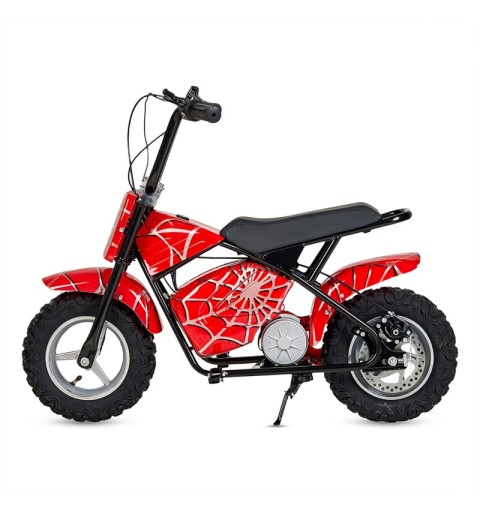 Mini moto eléctrica infantil en varios colores, incluye1 par de ruedines