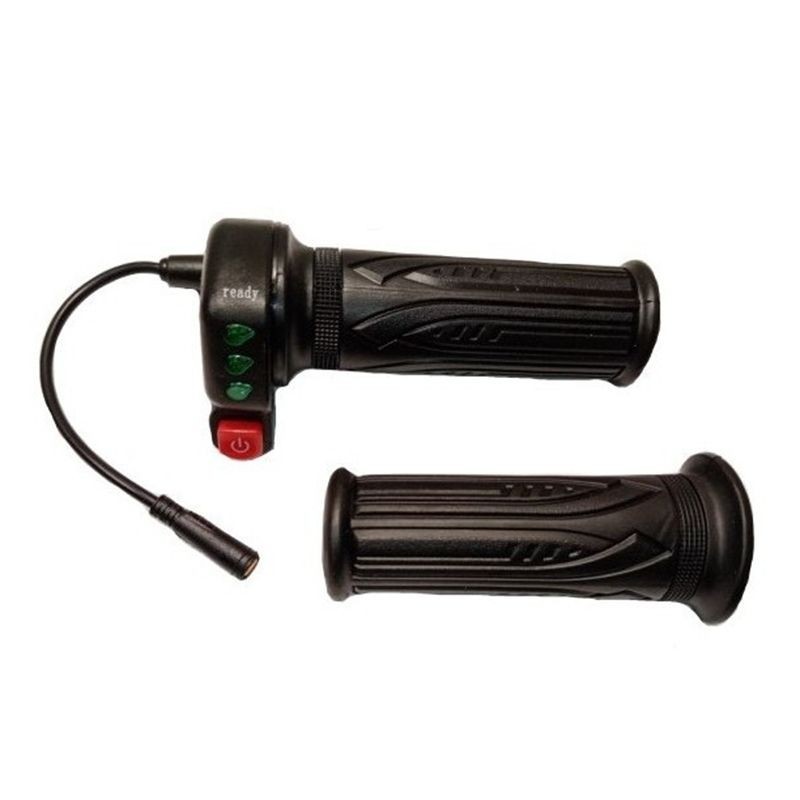 Poignée de gaz et prise en caoutchouc