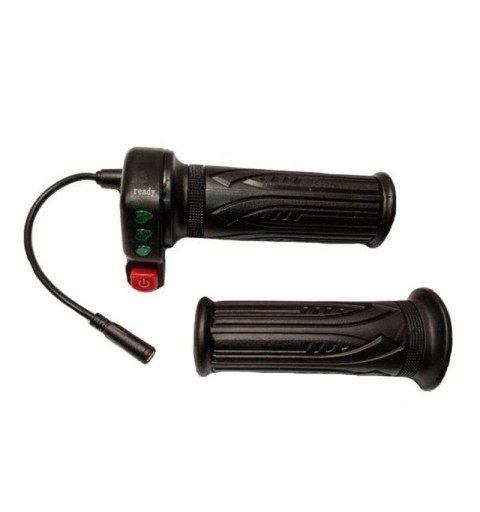 Poignée de gaz et prise en caoutchouc