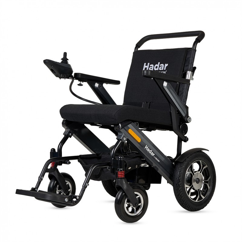 Fauteuil roulant pliable HADAR | Double moteur 250 W et batterie lithium 12Ah