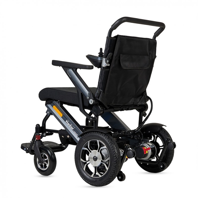 Fauteuil roulant pliable HADAR | Double moteur 250 W et batterie lithium 12Ah