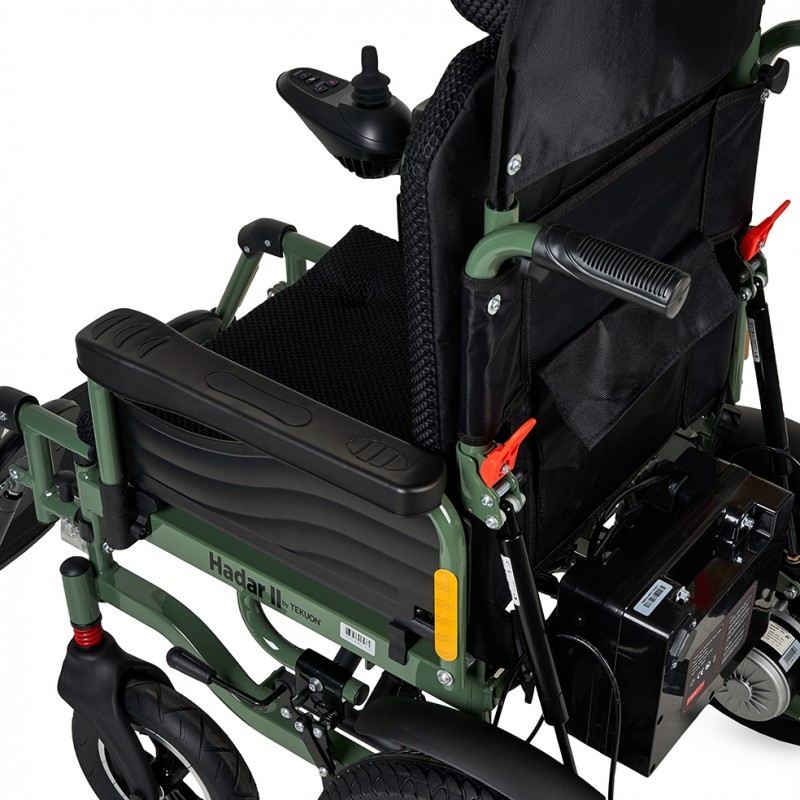 Fauteuil roulant pliable HADAR-02 | Double moteur 250W et batterie lithium 12Ah