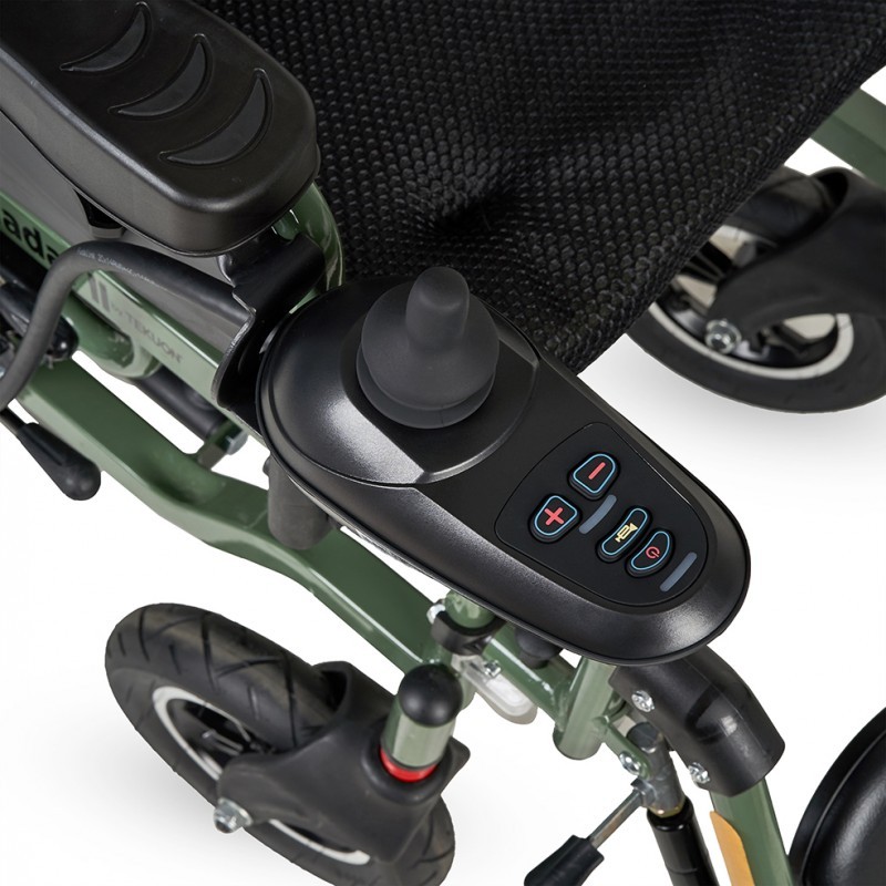 Fauteuil roulant pliable HADAR-02 | Double moteur 250W et batterie lithium 12Ah