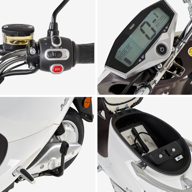 Scooter électrique 1200W homologué, composants