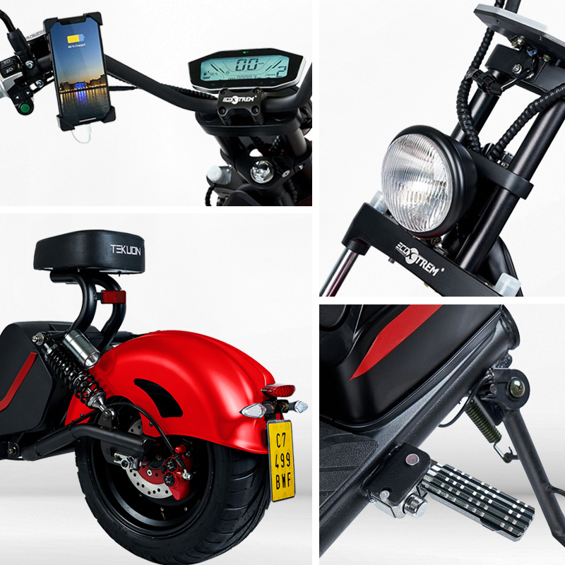 Moto eléctrica matriculable 1500W Ikara componentes