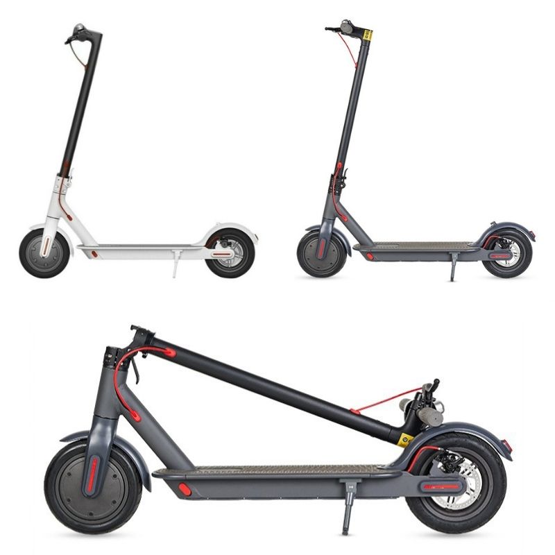 Trottinette électrique 250W type Xiaomi blanc et noir